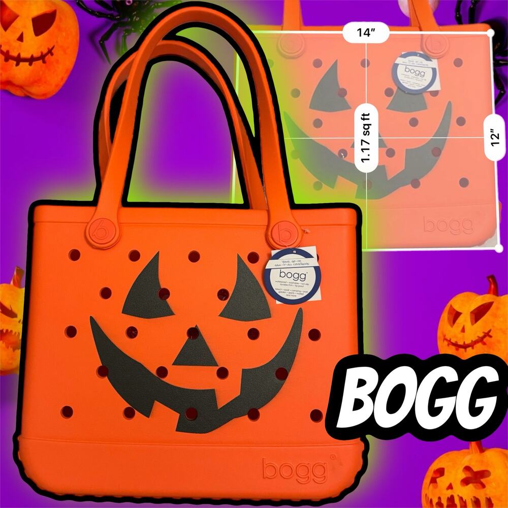 Bogg Bag Bogg-O-Lantern Halloween Orange Treat Tote  NEW